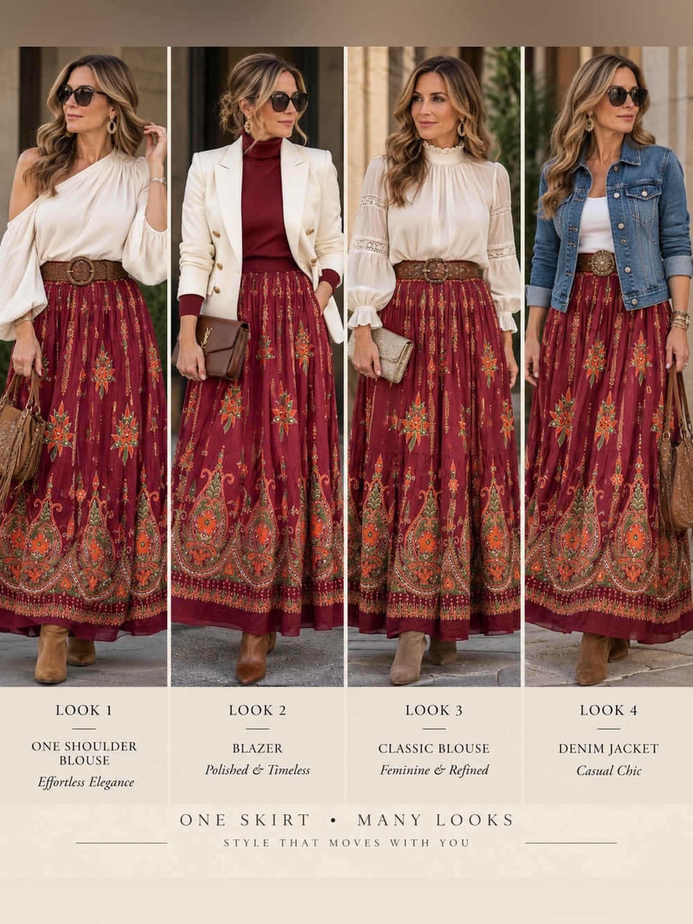 Made-in-India Embroidered Skirt